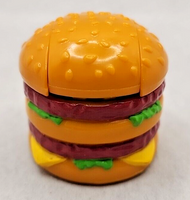 1987 McDonald's Happy Meal Toy Changeables Big Mac Robot Red Brown/Blue U193