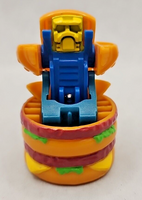 1987 McDonald's Happy Meal Toy Changeables Big Mac Robot Red Brown/Blue U193