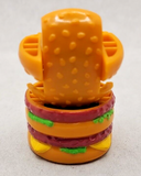 1987 McDonald's Happy Meal Toy Changeables Big Mac Robot Red Brown/Blue U193