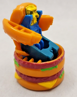 1987 McDonald's Happy Meal Toy Changeables Big Mac Robot Red Brown/Blue U193