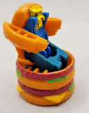 1987 McDonald's Happy Meal Toy Changeables Big Mac Robot Red Brown/Blue U193