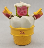 Vintage 1988 McDonald's Ice Cream Cone Transforming Happy Meal Toy   U193