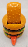 Vtg 1990 McDonald's Transforming Dino Big Mac Burger Happy Meal Toy U193