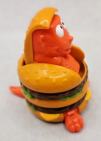 Vtg 1990 McDonald's Transforming Dino Big Mac Burger Happy Meal Toy U193