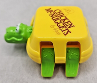 Vtg 1990 McDonald's Happy Meal Toy Chicken McNuggets Food Transformer Dino U193