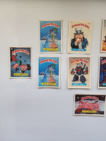 Lot of 14 Garbage Pail Kids cards/stickers as see in photos Use photos as detail and condition for item