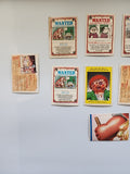 Lot of 14 Garbage Pail Kids cards/stickers as see in photos Use photos as detail and condition for item