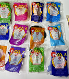 2000 McDonald's Ty Beanie Baby Happy Meal Toys Full Set of 18 + 4 Snake Bags