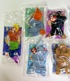 1999 McDonald's Ty Beanie Baby Happy Meal Toys Set of 11 + Paper Bag