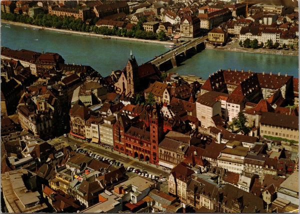 Basel Aerial Photography Swissair Photo and Vermessen AG Postcard PC266