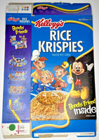 2004 Empty Kellogg's Rice Krispies Mickey Mouse 19OZ Cereal Box SKU U198/67