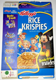 2004 Empty Kellogg's Rice Krispies Mickey Mouse 19OZ Cereal Box SKU U198/67