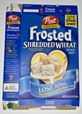 2006 EmptyFrosted Shredded Wheat 19OZ Cereal Box SKU U198/73