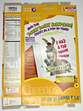 2005 Empty General Mills Honey Nut Cheerios Shrek 14OZ Cereal Box SKU U198/83