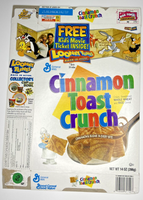 2004 Empty Cinnamon Toast Crunch Looney Tunes 14OZ Cereal Box SKU U198/86