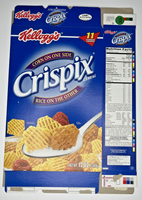 2005 Empty Kellogg's Crispix 12 OZ Cereal Box SKU U198/55