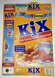 2001 Empty General Mills Kix Clifford 13OZ Cereal Box SKU U198/90