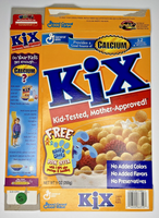 1999 Empty General Mills Kix Blue's Clues 9 OZ Cereal Box SKU U198/63