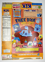 1999 Empty General Mills Kix Blue's Clues 9 OZ Cereal Box SKU U198/63