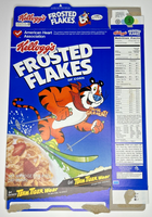 1997 Empty Kellogg's Frosted Flakes Team Tiger Wear 20 OZ Cereal Box SKU U198/44