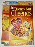 2004 Empty General Mills Honey Nut Cheerios 14OZ Cereal Box SKU U198/51