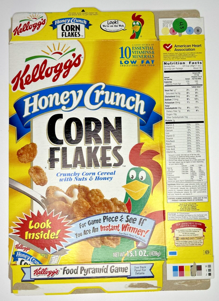 1999 Empty Kellogg's Corn Flakes 15.1OZ Cereal Box SKU U198/43