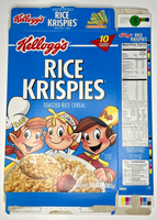 2004 Empty Kellogg's Rice Krispies 10 OZ Cereal Box SKU U198/45