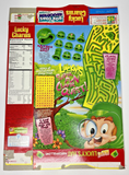 1997 Empty General Mills Lucky Charms Hat Marshmallow 14 Oz Cereal Box U198/27