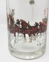 1970's Rare Budweiser Clydesdales Mug Beer Glass Barware Man Cave 12oz U94