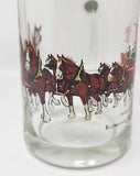 1970's Rare Budweiser Clydesdales Mug Beer Glass Barware Man Cave 12oz U94