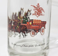 1970's Rare Budweiser Clydesdales Mug Beer Glass Barware Man Cave 12oz U94