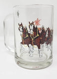 1970's Rare Budweiser Clydesdales Mug Beer Glass Barware Man Cave 12oz U94