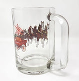 1970's Rare Budweiser Clydesdales Mug Beer Glass Barware Man Cave 12oz U94