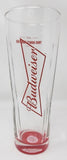 Rare Budweiser Red Beer Glass Barware Man Cave 16oz U94