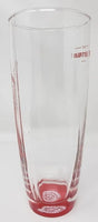 Rare Budweiser Red Beer Glass Barware Man Cave 16oz U94