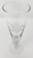 Rare Anheuser Busch Logo Etch Beer Pilsner Glass Barware Man Cave 12oz U94