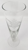 Rare Anheuser Busch Logo Etch Beer Pilsner Glass Barware Man Cave 12oz U94