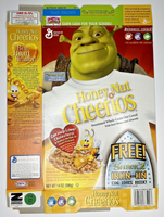 2005 Empty Honey Nut Cheerios Shrek 14OZ Cereal Box SKU U198/122