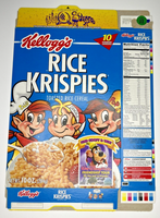 2001 Empty Kellogg's Rice Krispies Disney 10OZ Cereal Box SKU U198/132