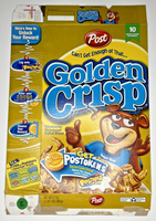 2004 Empty Post Golden Crisp 17OZ Cereal Box SKU U198/119