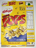 1999 Empty Kellogg's Corn Pops 10.9OZ Cereal Box SKU U198/95