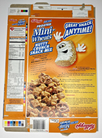 2004 Empty Kellogg's Frosted Mini-Wheats 19OZ Cereal Box SKU U198/100