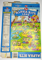 1998 Empty Post Alpha-Bits 15OZ Cereal Box SKU U198/105