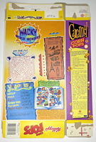 1997 Empty Kellogg's Corn Pops Wacky World Wonders 18.8OZ Cereal Box  U198/118