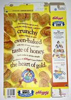 1997 Empty Kellogg's Honey Crunch Corn Flakes 21.3OZ Cereal Box SKU U198/107