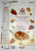 1999 Empty Post Grape Nuts Flakes 18OZ Cereal Box SKU U198/110