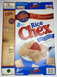 2004 Empty Rice Chex 50th Anniversary 15.6OZ Cereal Box SKU U198/108