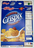 2005 Empty Kellogg's Crispix Corn & Rice 12OZ Cereal Box SKU U198/115