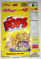 2001 Empty Kellogg's Corn Pops 15OZ Cereal Box SKU U198/134