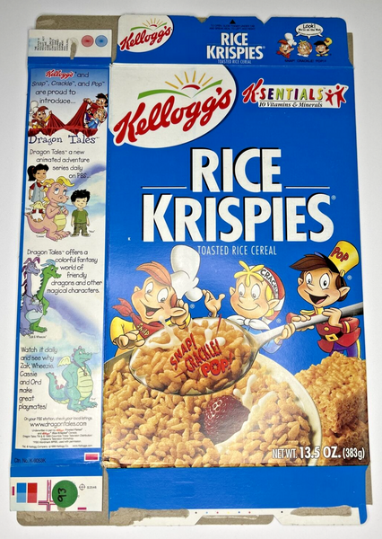 2004 Empty Rice Krispies Toasted Rice Cereal 13.5OZ Cereal Box SKU U198/93